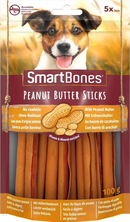 SmartBones Peanut Butter Sticks 5tk/14cm (100g)