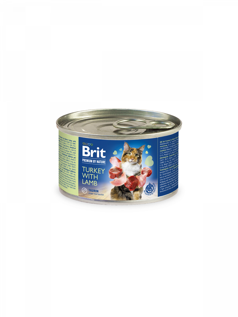 Brit Premium by Nature Turkey with Lamb konserv kassidele 200g