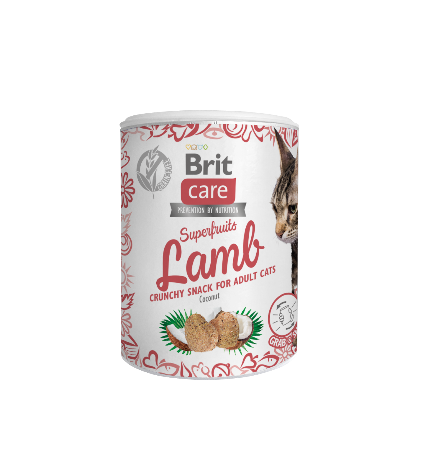 Brit Care Cat Snack SuperFruits Lamb kassimaius lambalihaga 100g