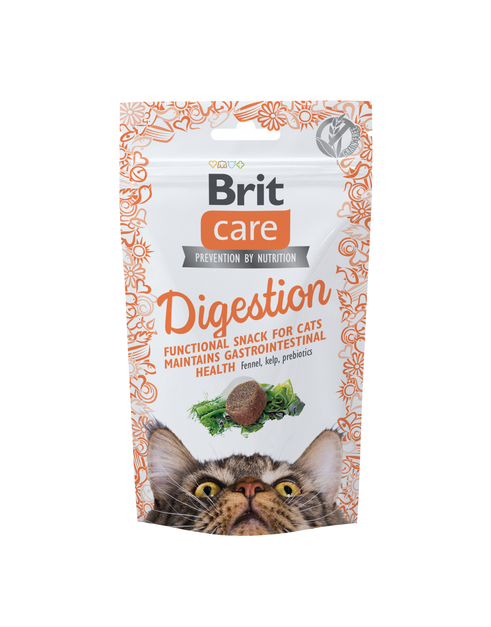 Brit Care Cat Snack Digestion maiused kassile 50g