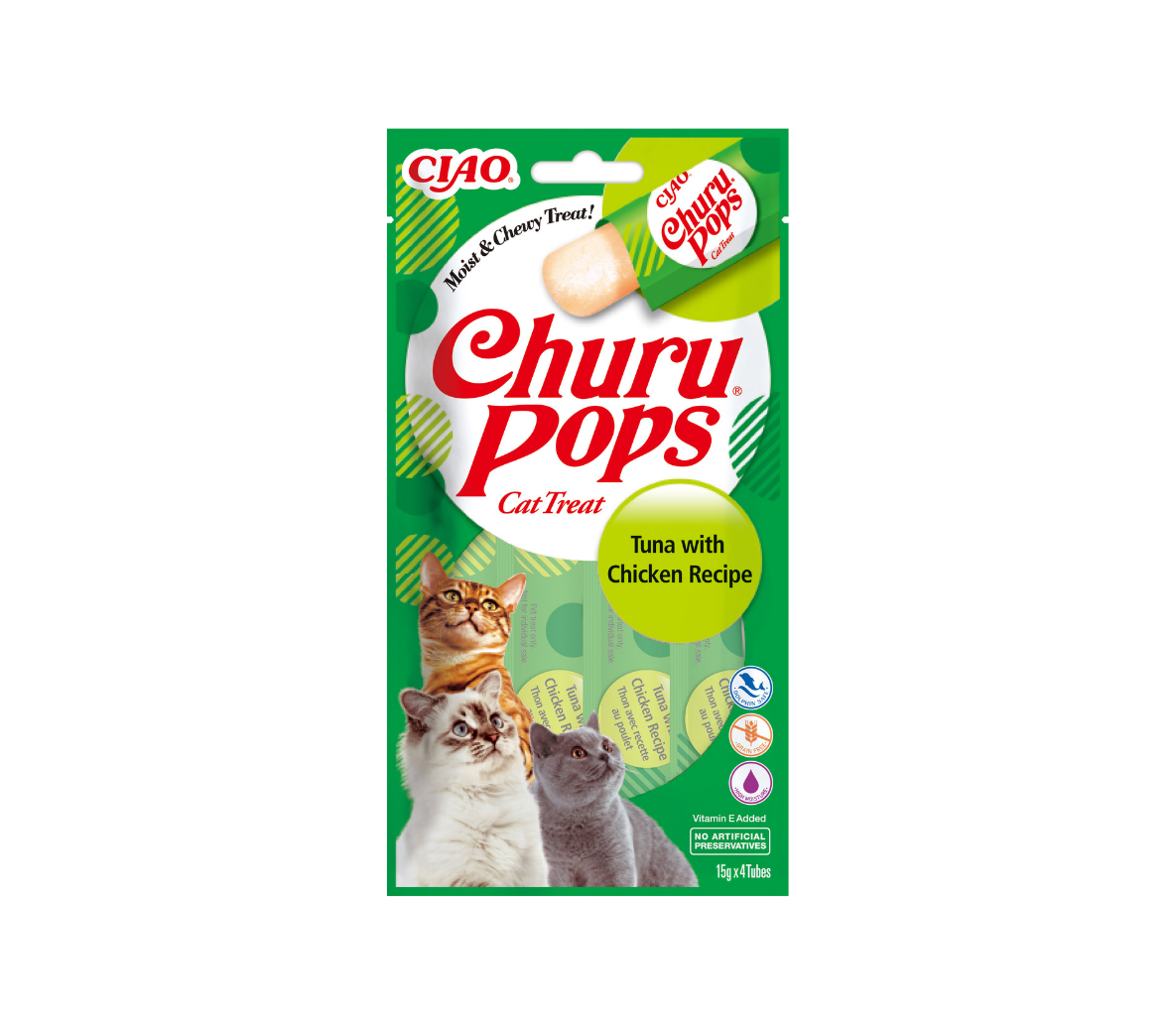 Churu Pops kassimaius tuunikala ja kanaga 4x15g