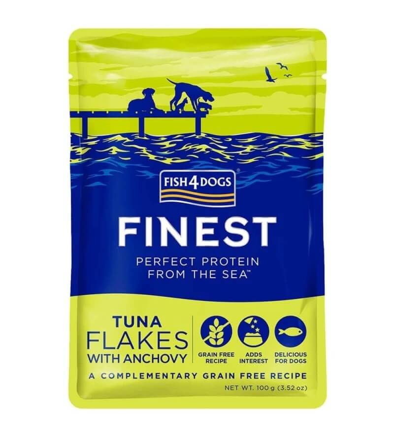 Fish4Dogs Finest Flakes einekotike koertele, tuunikala/anšoovis 100 g