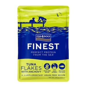 Fish4Dogs Finest Flakes einekotike koertele, tuunikala/anšoovis 100 g
