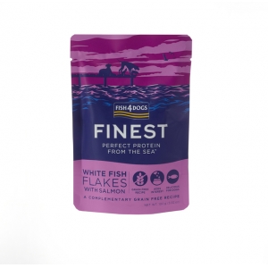 Fish4Dogs Finest Flakes einekotike koertele, valge kala/lõhe 100 g