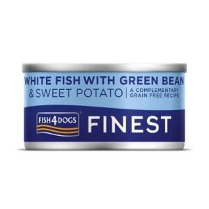 Fish4Dogs konserv koertele valge kala, maguskartuli ja ubadega 85 g