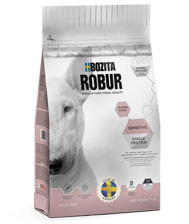 Bozita Robur Sensitive Single Protein Salmon & Rice 3 kg