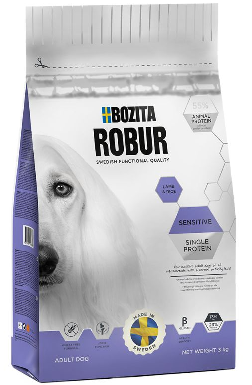 Bozita Robur Sensitive Single Protein Lamb & Rice 3 kg