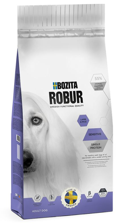 Bozita Robur Sensitive Single Protein Lamb & Rice 12.5 kg