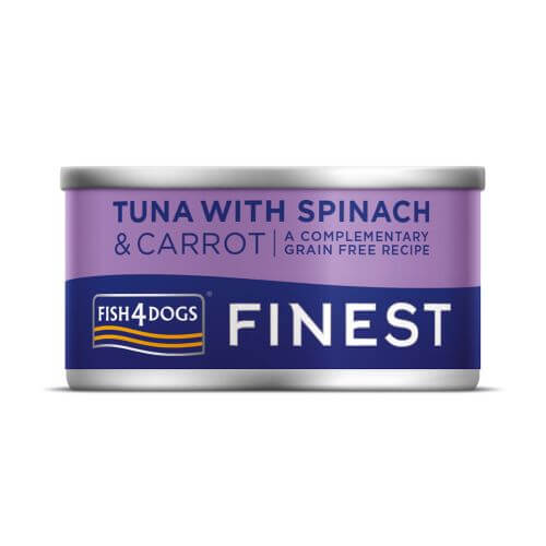 Fish4Dogs konserv koertele tuunikala, porgandi ja spinatiga 85 g