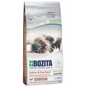 Bozita Indoor & Sterilised Grain Free with Reindeer 2 kg