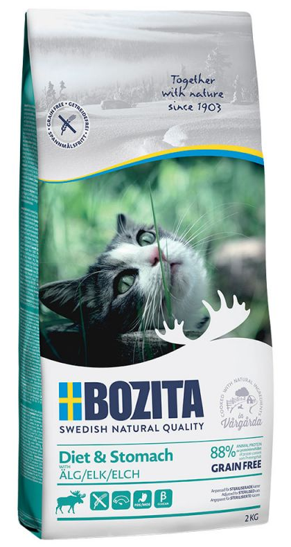 Bozita Cat Grain Free Diet & Stomach with Elk 2 kg