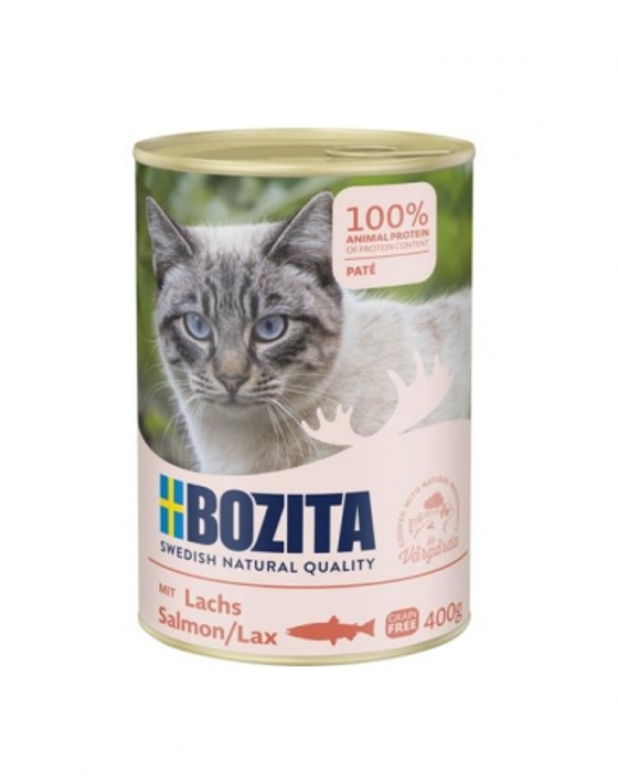 Bozita Cat, Pate with Salmon 6x400g