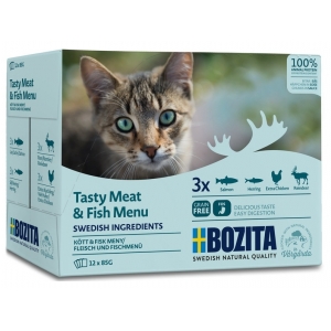 Bozita Multibox Meat&Fish in Sauce 12x85g