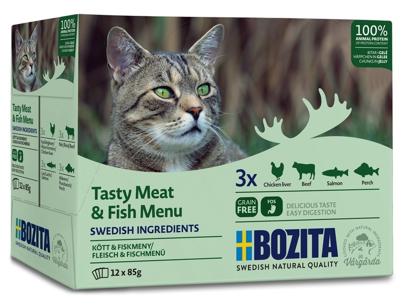 Bozita Multibox Meat&Fish in Jelly 12x85g