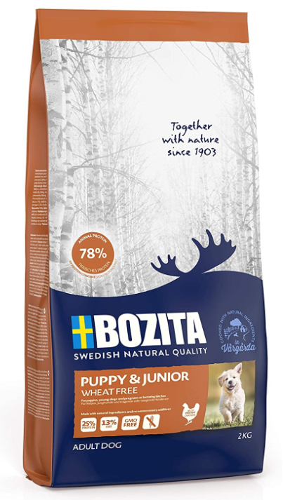 Bozita Puppy&Junior Wheat Free with Chicken 2 kg