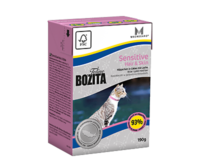 Bozita Sensitive Feline Hair & Skin Salmon in jelly 16x190g