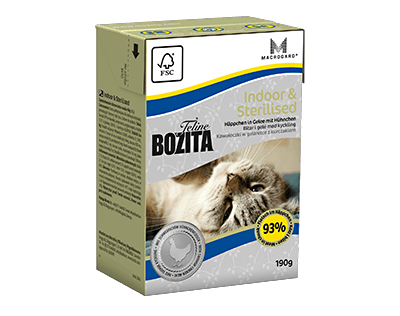 Bozita Feline Indoor & Sterilised, Chicken in jelly 190g