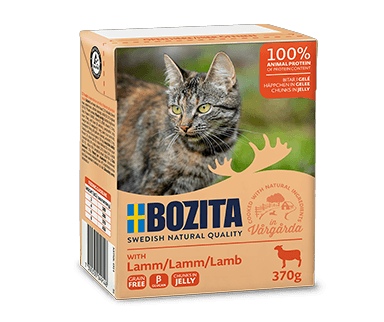 Bozita Cat, Lamb Chunks in Jelly 6x370g