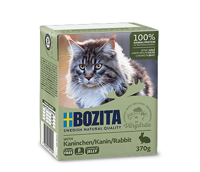 Bozita Cat, Rabbit Chunks in Jelly 6x370g