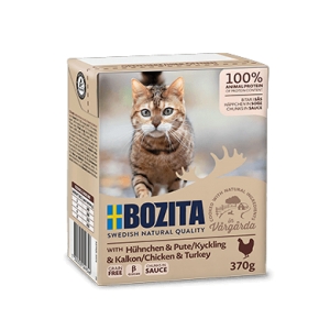 Bozita Cat Chicken & Turkey Chunks in sauce 6x370g