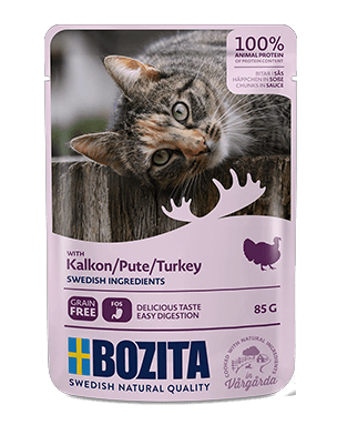 Bozita Cat, Turkey Chunks in Sauce 12x85g