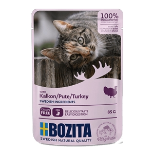 Bozita Cat, Turkey Chunks in Sauce 12x85g