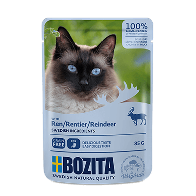 Bozita Cat, Reindeer Chunks in Sauce 12x85g