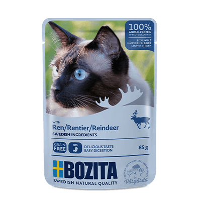 Bozita Cat, Reindeer Chunks in Jelly 12x85g