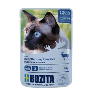 Bozita Cat, Reindeer Chunks in Jelly 12x85g