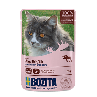 Bozita Cat, Elk Chunks in Jelly 12x85g