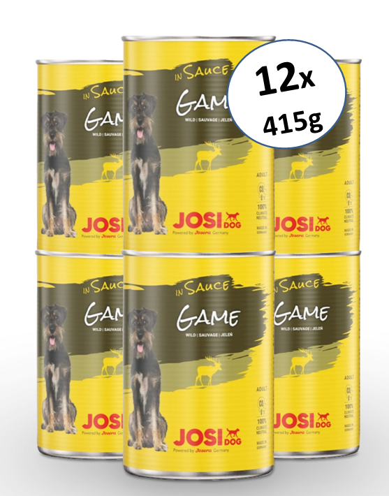 JosiDog Game in sauce 12x415g