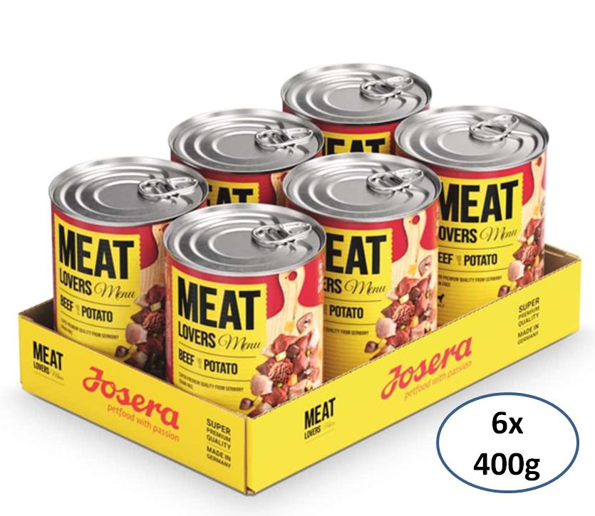 Josera Meat Lovers Menu, Beef & Potato 6x400g