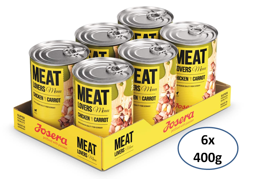 Josera Meat Lovers Menu, Chicken & Carrot 6x400g