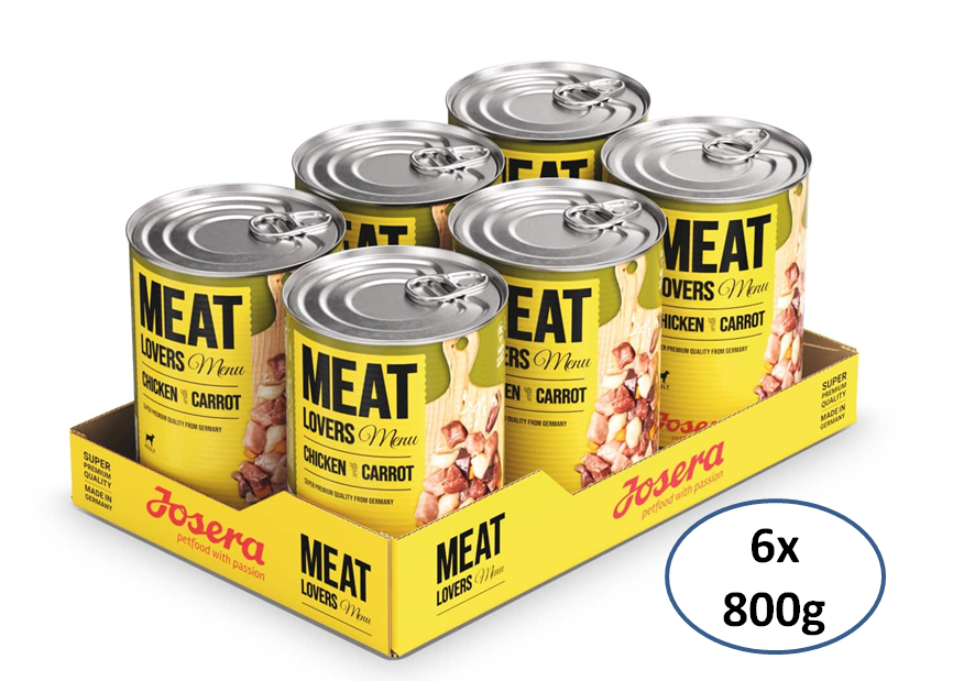 Josera Meat Lovers Menu, Chicken & Carrot 6x800g