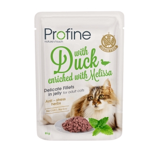 Profine Cat Pouch Duck in Jelly märgtoit kassidele 85g