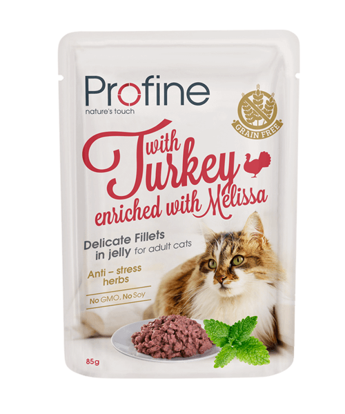 Profine Cat Pouch Turkey in Jelly märgtoit kassidele 85g