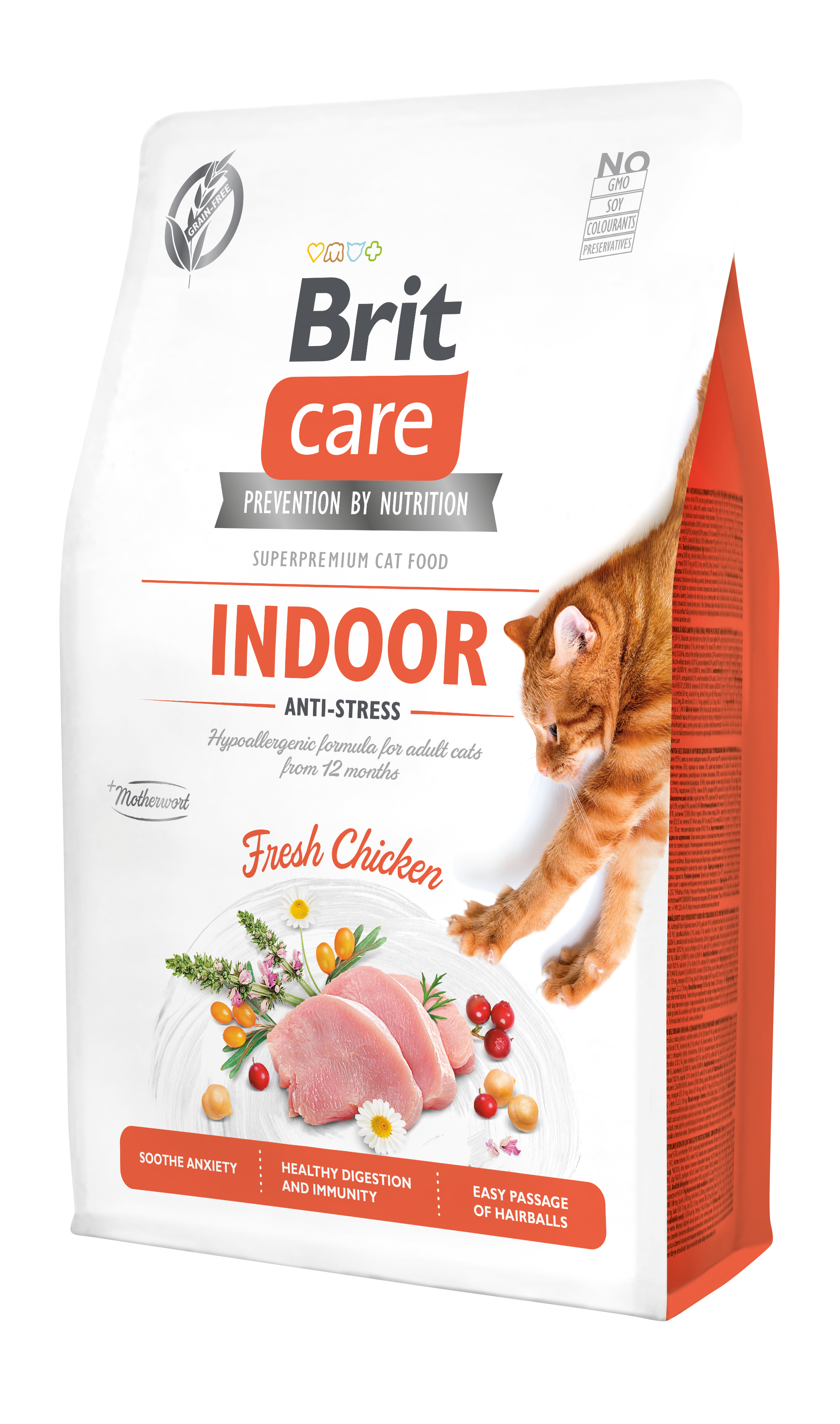 Brit Care Cat Grain-Free Indoor Anti-Stress kassitoit 2 kg