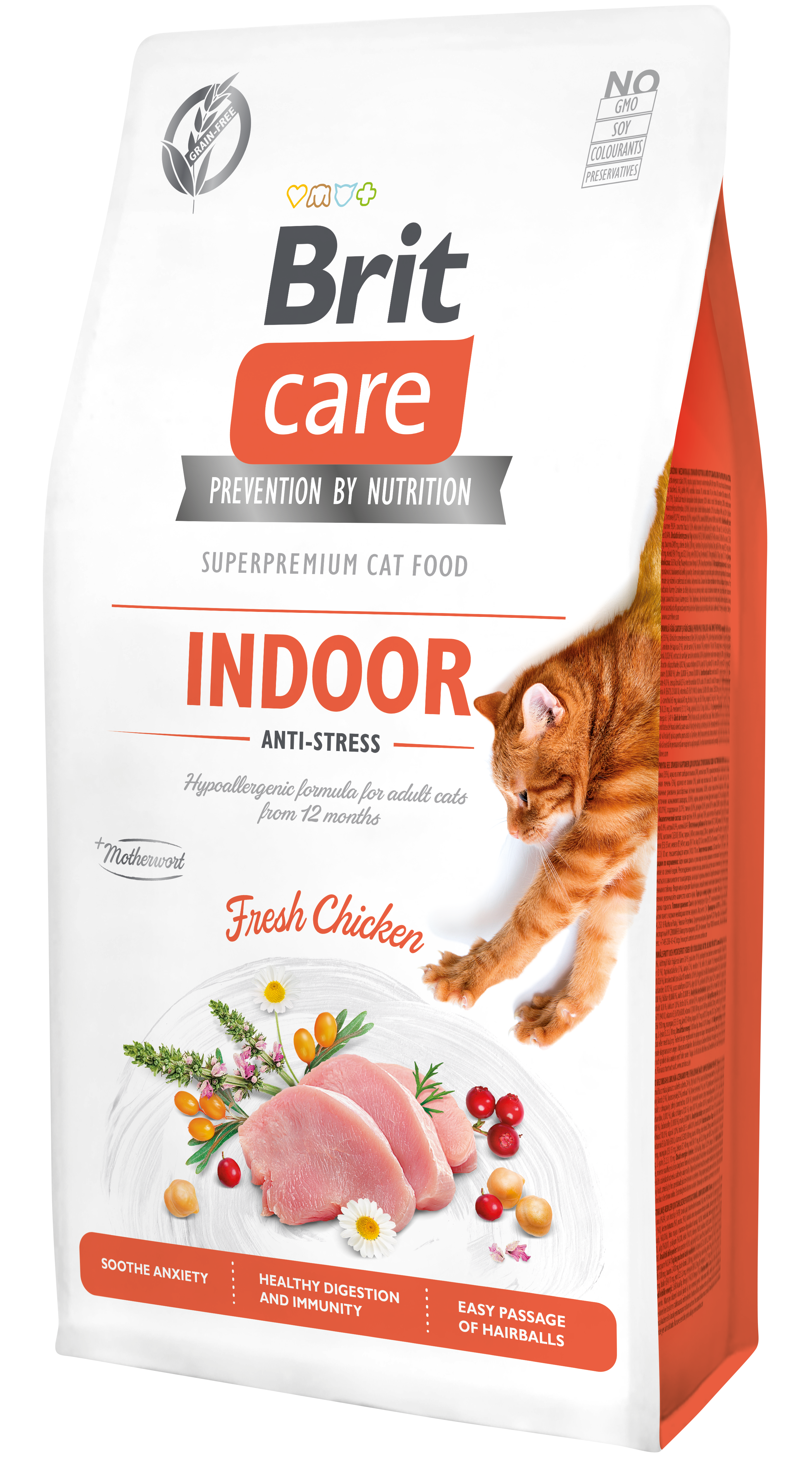 Brit Care Cat Grain-Free Indoor Anti-Stress kassitoit 7 kg