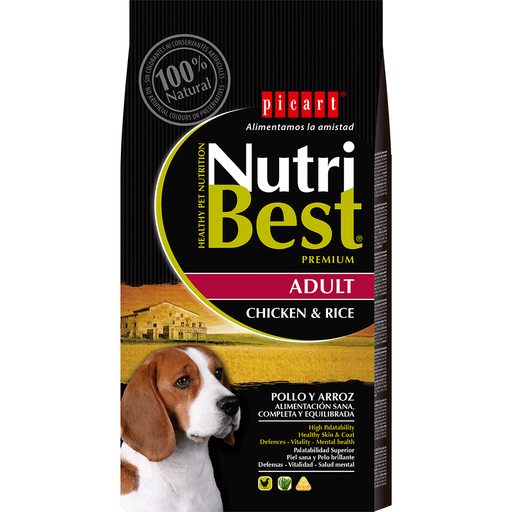 Nutribest Adult Chicken & Rice koeratoit 15kg