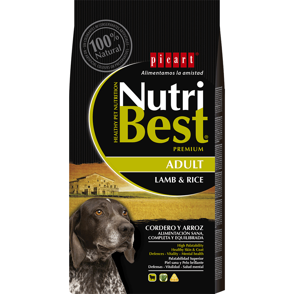 Nutribest Adult Lamb & Rice koeratoit 15kg