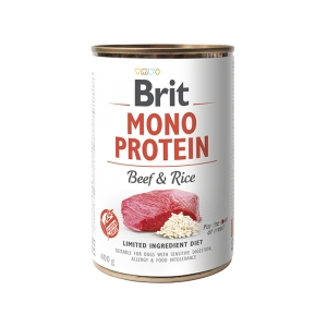 Brit Mono Protein Beef & Rice konserv koertele 400g