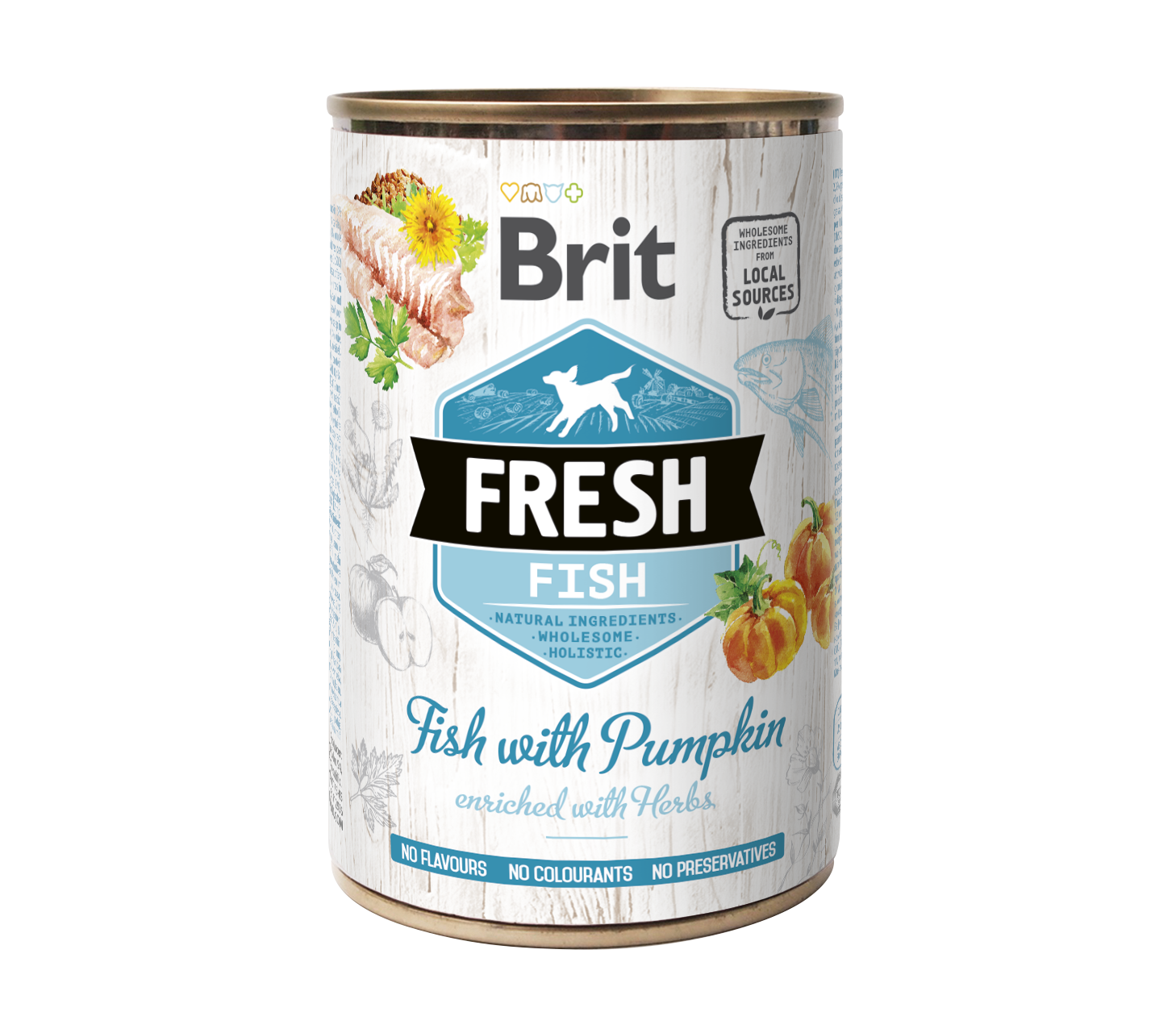 Brit Fresh Fish with Pumpkin konserv koertele 400g