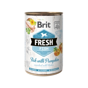 Brit Fresh Fish with Pumpkin konserv koertele 400g