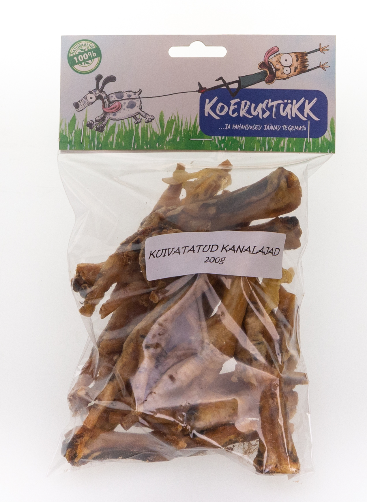 Koerustükk - Kuivatatud kanajalad 200g