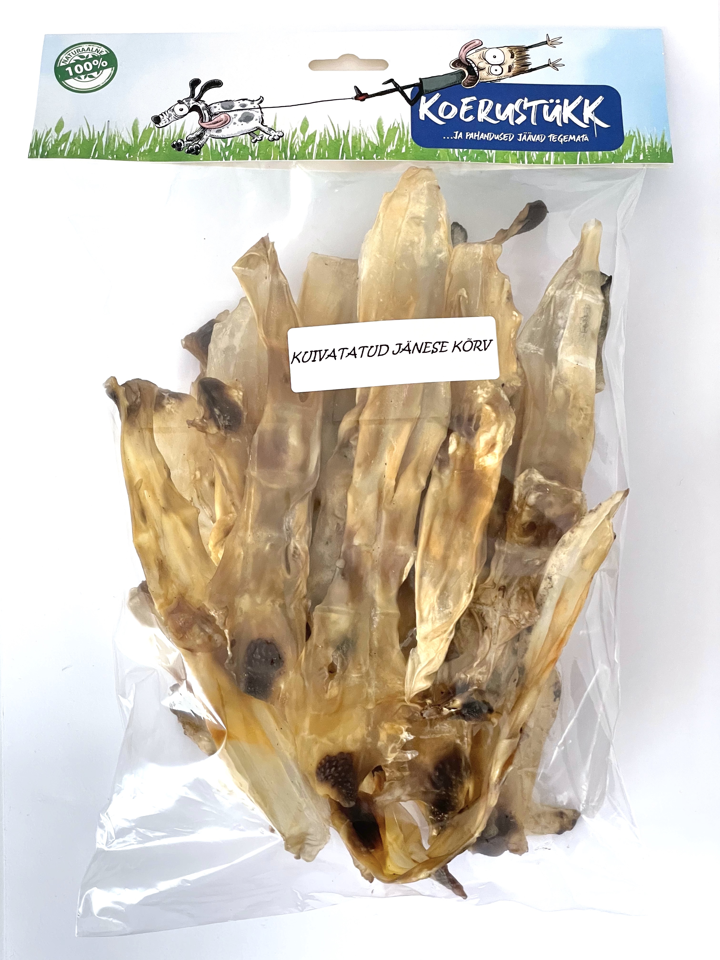 Koerustükk - Kuivatatud jänese kõrvad 1 kg