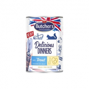 Butcher's kassi konserv Delicious Dinners forellitükkidega  400g