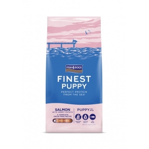 Fish4Dogs complete puppy food with salmon, small pellet 6kg