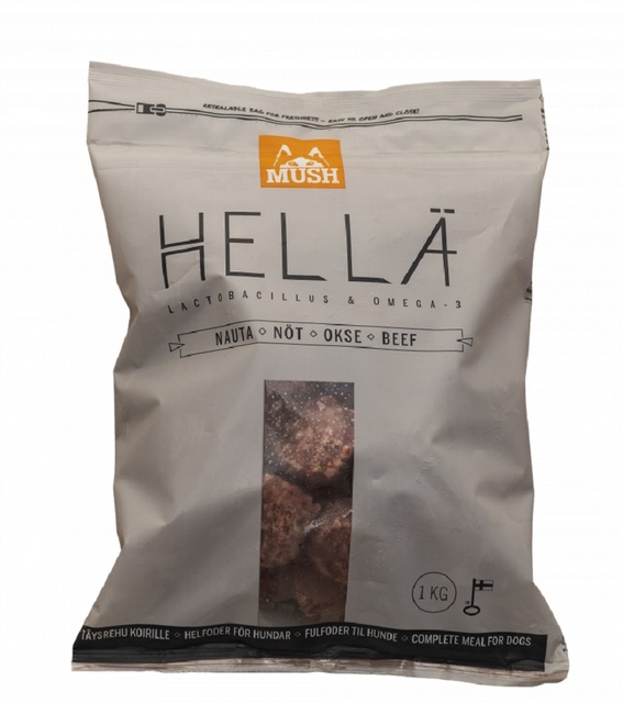 Mush Hellä koera toortoit veisega 1 kg