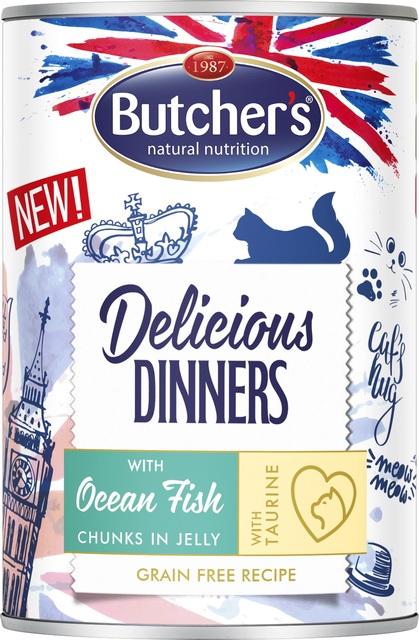 Butcher's kassi konserv Delicious Dinners ookeanikalatükkidega 400g