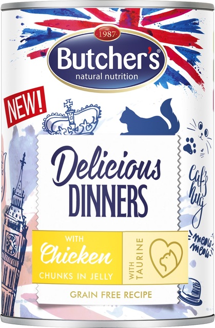 Butcher's kassi konserv Delicious Dinners kanatükkidega 400g